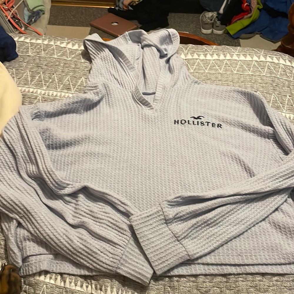 Light blue Hollister size small hoodie
